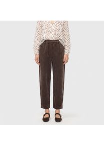 Cordhose MAC, Damen, Gr. 38, N-Gr, braun (truffle brol), Materialmix, Obermaterial: 90% Polyester, 10% Polyamid, unifarben, 7/8-L&auml;nge, Hosen Cordhose, mit feinem Glanz, Relaxed Fit