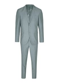 Anzug SteffenKlein "SteffenKlein Anzug", Herren, Gr. 102, N + S Gr, gr&uuml;n (salbei), Obermaterial: 65% Polyester PES. 35% Viskose CV. Futter: 100% Polyester PES. 100% Polyester PES., uni, slim fit, Anz&uuml;ge Anzug, Slim Fit