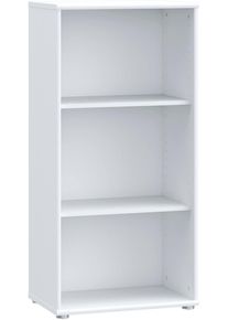 Regal FORTE "Tempra, Mehrzweckregal schmal, H&ouml;he 111,1cm, 2 Ablageb&ouml;den", wei&szlig;, B:54cm H:111cm T:34,8cm, Holzwerkstoff, Regale, Regal, Breite 54 cm