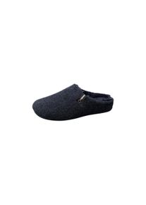 Hausschuh VERBENAS "EAGLE PICOS PET TONE", Damen, Gr. 42, grau (blau), Textil, meliert, unifarben, Schuhe Hausschuh, Wohlf&uuml;hlschuh, Homeslipper, Schlupfschuh mit Label