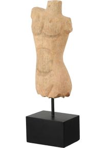 Skulptur Gilde "Skulptur Torso naturfarben", braun (naturfarben), B:13cm H:41,5cm T:9cm, Mangoholz, Dekofiguren, Skulptur, Torso abstrakte Skulptur dekorativer Aufsteller Wohnaccessoire