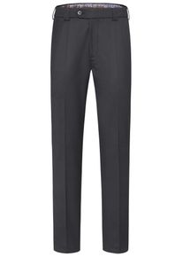 Anzughose MEYER "Roma", Herren, Gr. 30, N + K Gr, blau (marine), Obermaterial: 54% Polyester PES. 43% Wolle mw. 3% Elasthan EL., uni, slim fit, Hosen Anzughose, mit Franz&ouml;sische Seitentaschen