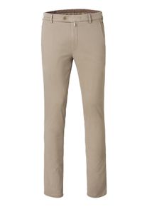 Chinohose MEYER "Bonn 2-8555", Herren, Gr. 26, N + K Gr, beige, Obermaterial: 97% Baumwolle CO. 3% Elasthan EL., uni, regular fit, Hosen Chinohose, in Pima-Satin