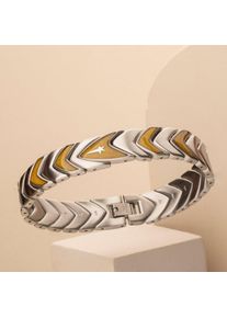 Braccialetti Holzkern per uomo Command (Giada/Argento) fatto di legno naturale, lunghezza regolabile