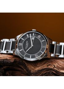 Holzkern; Orologio di legno Milestones (Acero/Nero), Uomo, Legno naturale