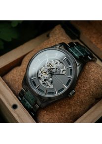 Holzkern; Orologio di legno Acraman (Marmo/Grigio Scuro), Uomo, Legno naturale