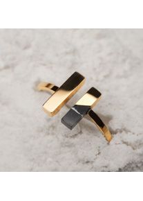 Holzkern Campania Ring Marmor en Guld