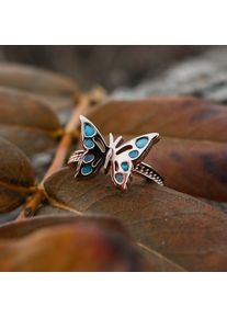 Holzkern Fritillary Ring Mother-of-pearl and Rose Gold