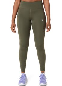 Lauftights asics "asics CORE TIGHT", Damen, Gr. XXL, N-Gr, gr&uuml;n (schwarz olive), Stoff, Obermaterial: 79% Polyester, 21% Elasthan, Hosen Lauftights, Schnelltrocknend, Atmungsaktiv, Reflektierend