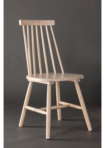 Esszimmerstuhl VENTURE HOME, beige (wei&szlig;gewaschen, wei&szlig;gewaschen, wei&szlig;gewaschen), B:43cm H:88cm, Massivholz, St&uuml;hle, Esszimmerstuhl, Holzstuhl, Massivholz, ergonomisch, robust, skandinavisch