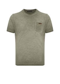 Cipo & Baxx T-Shirt CIPO & BAXX "CT810", Herren, Gr. S, gr&uuml;n (khaki), Obermaterial: 100% Baumwolle CO., uni, regular fit, Rundhals, Shirts T-Shirt