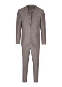 Anzug SteffenKlein "SteffenKlein Anzug", Herren, Gr. 98, N + S Gr, braun (taupe melange), Obermaterial: 65% Polyester PES. 35% Viskose CV. Futter: 100% Polyester PES. 100% Polyester PES., uni, slim fit, Anz&uuml;ge Anzug, Slim Fit