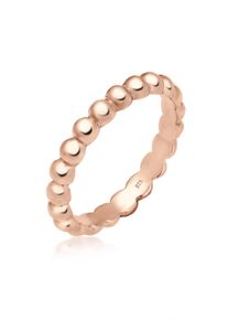 Silberring Elli "Ring Stacking Ring K&uuml;gelchen 925 Silber" Gr. 52, rosa (rosegold), Fingerringe, Damen, 52, Silber 925 (Sterlingsilber), Silberring