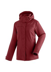 Winterjacke Maier Sports "Lisbon", Damen, Gr. 48, rot (weinrot), 100% Polyester, Jacken Winterjacke, warme Damen Jacke, wattierte Regenjacke, wasserdicht + atmungsaktiv
