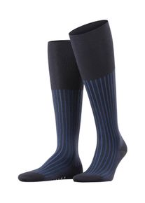Kniestr&uuml;mpfe Falke "Shadow", Herren, Gr. 39-40, Sockengr&ouml;&szlig;e, blau (lupine (6360)), Obermaterial: 93% Baumwolle CO. 7% Polyamid PA., Socken Kniestr&uuml;mpfe