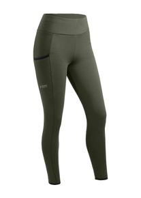 Outdoorhose Maier Sports "WinterWrap W", Damen, Gr. 42, Normalgr&ouml;&szlig;en, gr&uuml;n (moosgr&uuml;n), 95% Polyester, 5% Elasthan, Hosen Outdoorhose, atmungsaktive Damen Tight 4-Wege-Stretch