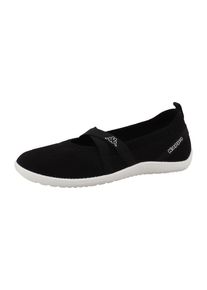 Sneaker Ballerinas Kappa "Linn", Damen, Gr. 37, schwarz-wei&szlig; (schwarz, wei&szlig;), Synthetik, Schuhe Sneaker Ballerinas, Sommerschuhe, Freizeitschuh, Halbschuh, Slipper