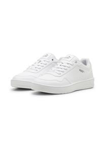 Sneaker Puma "COURT CLASSY", Damen, Gr. 40, Textil, wei&szlig; (Puma wei&szlig;, Puma silber), Synthetik, Schuhe Sneaker, Topseller