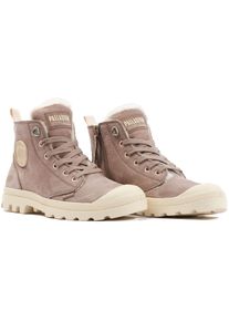 Winterboots Palladium "PAMPA HI ZIP WL", Damen, Gr. 43, braun, Leder, Schuhe Winterboots, Winterschuhe, Schn&uuml;rboots, Winterstiefel, Snowboots, gef&uuml;ttert