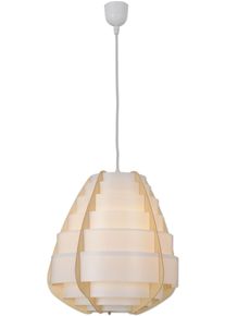 N&auml;ve N&Auml;VE Pendelleuchte "Malm&ouml;", beige (natur), 1, &Oslash; 37cm H: 144cm, 1 Stk., Leuchten, traubenf&ouml;rmig, nordisches Design, exkl. 1x E27 max. 40 W, H&ouml;he 144cm, Pendelleuchte