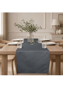 Tischl&auml;ufer OTTO HOME "Jos&eacute;e", grau (anthrazit), B:180cm L:40cm, Polyester, Tischdecken, Tischl&auml;ufer, uni, verschiedene Gr&ouml;&szlig;en, Tischl&auml;ufer, Deko, wasserabweisend