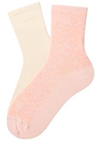Socken HUGO UNDERWEAR "LEO LOGO", Damen, Gr. 39-42, rosa (light, pastel pink 689), Baumwollmischung, elastisch, Socken Socken, mit HUGO-Schriftzug