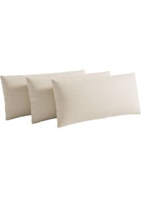 Sit & More Sofakissen SIT & MORE "Vanity, 2er-Set, B: 60 cm", beige (creme), B:60cm H:30cm T:12cm, Stoff, Polsterauflagen, Sofakissen