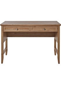 Schreibtisch Jahnke "CLASSIC D 120", braun (montana eiche, montana eiche, montana eiche), B:120cm H:79cm T:50cm, Tische, Schreibtisch, Schreibtisch, Schminktisch, Konsole, 2 Schubladen, Breite: 120 cm