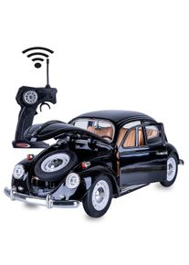 RC-Auto Jamara "VW K&auml;fer RC Diecast 1:18 schwarz 27MHz", schwarz, Fernlenkfahrzeuge, KinderB:8,8cm H:8,5cm T:22,6cm, RC-Auto, B:8,8cm H:8,5cm T:22,6cm