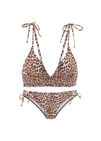 Buffalo Triangel-Bikini &raquo;Jane&laquo; mit Animalprint braun, Gr&ouml;&szlig;e 40