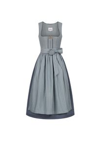 N&uuml;bler N&uuml;bler, Damen, Dirndl &raquo;Dirndl lang Gill&laquo;, Silber, 48 - EURO, Traditionelles DAMEN DIRNDL - Hochwertige Frauen Trachten Bekleidung mit eckigen 