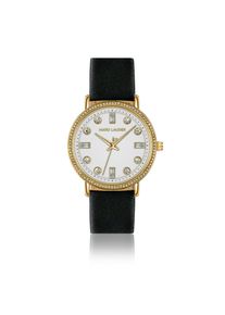 Quarzuhr MARC LAUDER "MB1-S028G", gold (schwarz), Armbanduhren, Damen, Quarzuhr