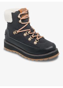 Winterboots Roxy "AZELIE", Damen, Gr. 41, schwarz, Leder, Synthetik, Schuhe Winterboots, Winterschuhe, Winterstiefel, Snowboots, wasserabweisend & gef&uuml;ttert