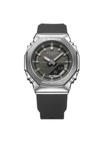 Chronograph Casio G-SHOCK, schwarz (schwarz, edelstahlfarben), Armbanduhren, Damen, Chronograph, Quarzuhr, Armbanduhr, Damenuhr, Herrenuhr, analog, digital