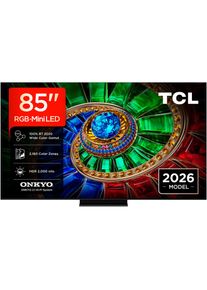 TCL Mini-LED-Fernseher &raquo;85RM7LX1&laquo; 215 cm/85 &prime;&prime; Apple Airplay 2, 2.000 nits HDR, 100 % BT.2020, ONKYO 2.1