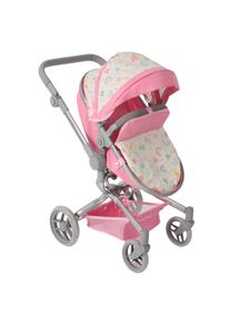 Bayer Chic 2000 Kombi-Puppenwagen CHIC2000 "Yolo", rosa (schmetterling rosa), Puppenwagen, KinderB:71cm H:81cm T:71cm, Kombi-Puppenwagen, mit schwenkbaren Vorderr&auml;dern, B:71cm H:81cm T:71cm