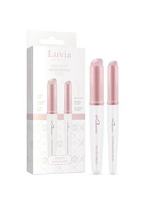 Luvia Cosmetics Kosmetikpinsel-Set &raquo;SILK BRUSH DUO&laquo; Silikonpinsel f&uuml;r alle Texturen, saugt kein Produkt auf.