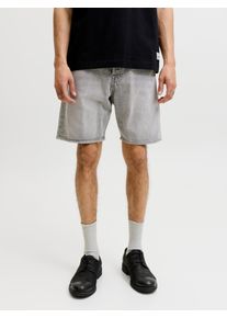 Jack & Jones Shorts JACK & JONES "JJITONY JJORIGINAL SHORTS AKM 111", Herren, Gr. XL, N-Gr, grau (grau denim), Web, Obermaterial: 100% Baumwolle, unifarben, relaxed fit knielang, Hosen Shorts