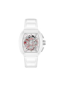 Hugo Multifunktionsuhr &raquo;# ID SKELETON&laquo; Quarzuhr, Armbanduhr, Herrenuhr, Silikonarmband, analog