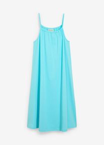bonprix Rochie din jerse din bumbac organic 100%, albastru, 128/134