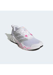 Trainingsschuh adidas Performance "RAPIDMOVE GO", Damen, Gr. 37, wei&szlig; (cloud wei&szlig;, silber metallic, lucid pink), Textil, Schuhe Trainingsschuh, ideal f&uuml;r Gym und Fitnessstudio