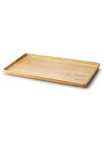 CONTINENTA Tablett rechteckig, Gummibaum 53x32x3cm