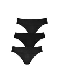 Lascana String Packung, 3 Stk. mit besonders komfortablem B&uuml;ndchen schwarz, Gr&ouml;&szlig;e 44/46