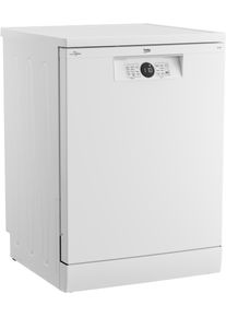 Beko Standgeschirrsp&uuml;ler "BDFN26430W 7694801677", Energieeffizienz: D, silber (wei&szlig;), B:59,8cm H:85cm T:60cm, Geschirrsp&uuml;ler, SteamGloss &ndash; Gl&auml;nzende Gl&auml;ser dank optimierter Trocknung, Standgeschirrsp&uuml;ler