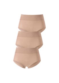 Lascana Taillenslip Packung, 3 Stk. mit besonders komfortablem B&uuml;ndchen beige, Gr&ouml;&szlig;e 44/46