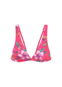 Lascana Triangel-Bikini-Top &raquo;Malia&laquo; mit tropischem Print rot, Gr&ouml;&szlig;e 38
