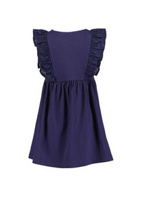 Blue Seven Jerseykleid mit toller Lochspitze blau, Gr&ouml;&szlig;e 116