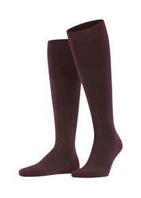 Kniestr&uuml;mpfe Falke "Shadow", Herren, Gr. 45-46, Sockengr&ouml;&szlig;e, rot (rioja (8594)), Obermaterial: 93% Baumwolle CO. 7% Polyamid PA., Socken Kniestr&uuml;mpfe