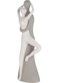 Skulptur Gilde "Figur Monroe wei&szlig; H. 45 cm", wei&szlig;, B:19cm H:45cm T:10cm, Keramik, Dekofiguren, Skulptur, Frauenfigur abstrakter Stil sitzende Pose Wohnaccessoire