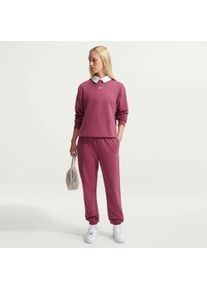 Jogginghose Nike Sportswear "W NK STDO FLC LW MR STD CF PNT", Damen, Gr. XXL, N-Gr, rosa (pink smoke, sail), Sweatware, Obermaterial: 80% Baumwolle, 20% Polyester, Hosen Jogginghose, Jogginghose aus Sweatware, mit elastischem Bund, auch in gro&szlig;en Gr&ouml;&szlig;en